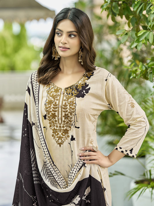 Premium Pure Cotton Kurta Set – Elegant Prints for Office & Special Occasions - Afaf Cotton Kurta Set
