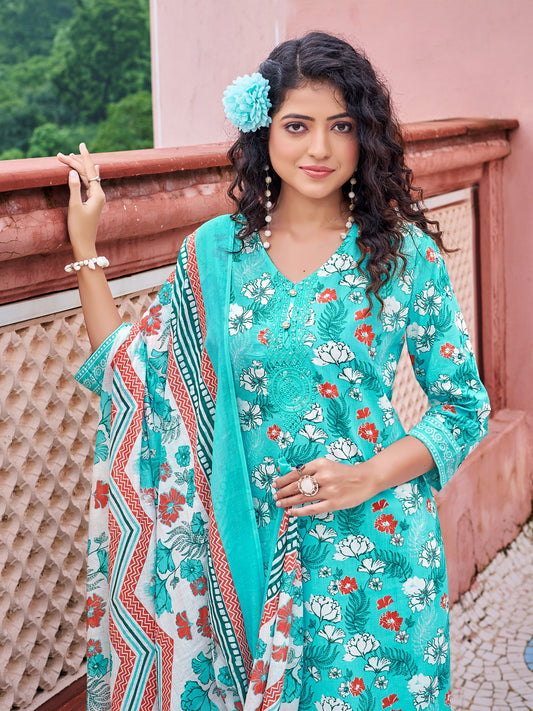 Latest Ethnic Wear Kurti Set – 100% Cotton Comfort for All-Day Wear - Urwa Cotton Kurta Set