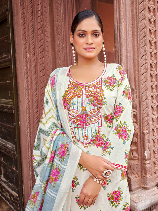 100% Cotton Latest Kurti Design Kurta Set for Women – Comfortable, Stylish & Breathable Ethnic Wear - Aqsa Cotton Kurta Set